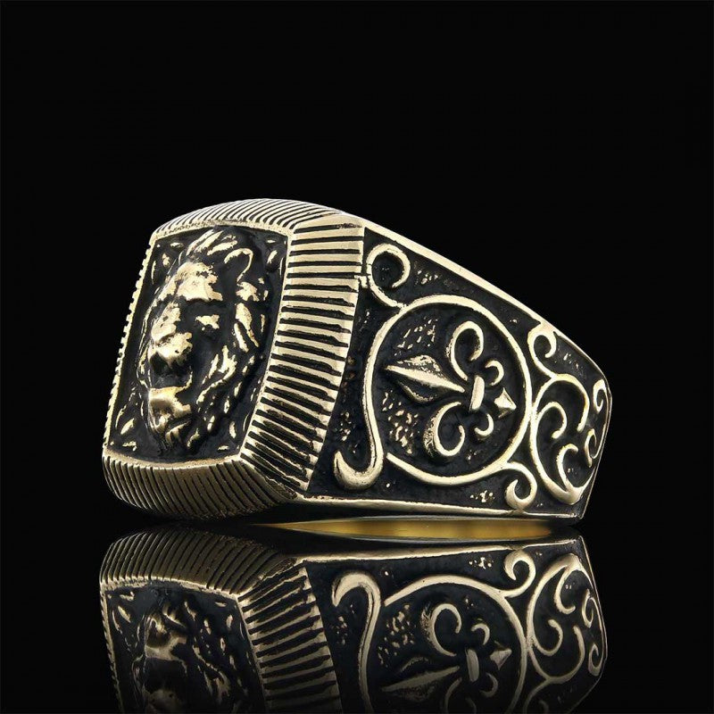 Silver Lion Ring - view 4