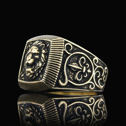 Silver Lion Ring by SWISS PLUS - Unique Design Rings - view 4