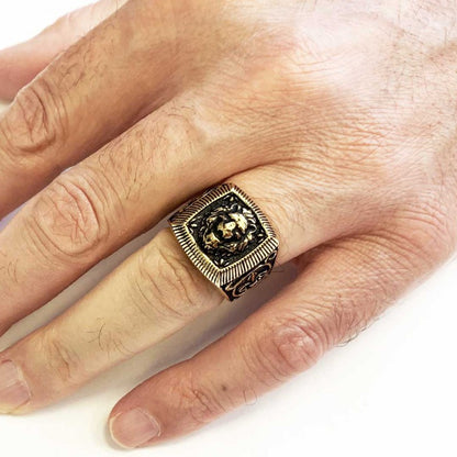 Silver Lion Ring by SWISS PLUS - Unique Design Rings - view 5