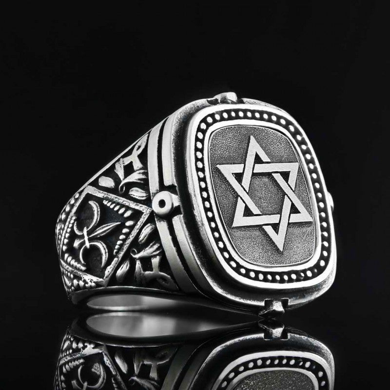 Silver Magen David Jewish Ring