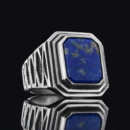 Silver Men Ring by SWISS PLUS - Unique Design Rings - view 2