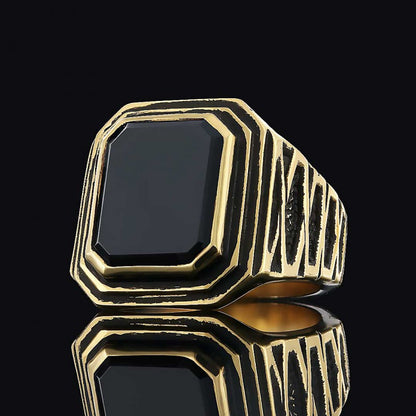 Silver Men Ring by SWISS PLUS - Unique Design Rings - view 3