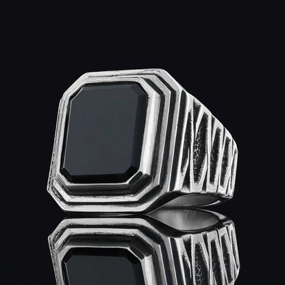 Silver Men Ring by SWISS PLUS - Unique Design Rings - view 5