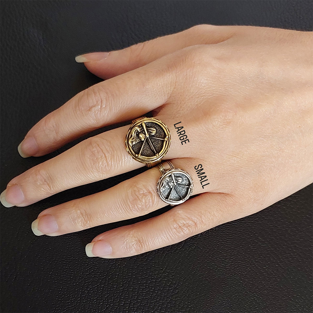 Silver Sagittarius Ring - view 5