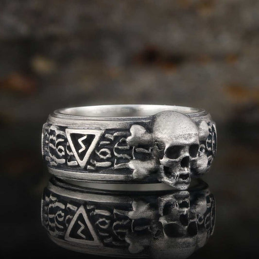 Silver Skull Special Design Ring - view 1