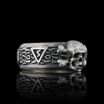 Silver Skull Special Design Ring by SWISS PLUS - Skull Rings - view 3