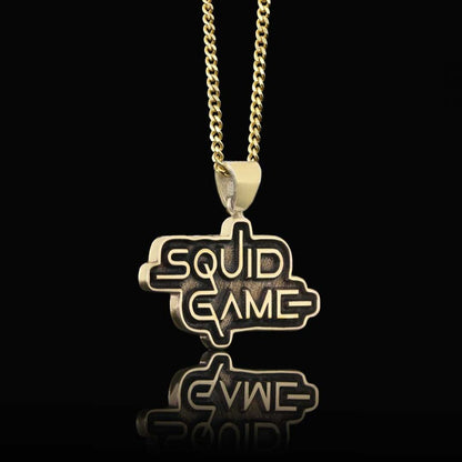 Silver Squid Game Pendant by SWISS PLUS - Unique Pendants & Cool Design Necklaces - view 4