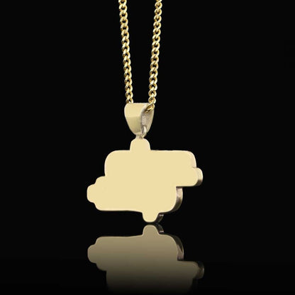 Silver Squid Game Pendant by SWISS PLUS - Unique Pendants & Cool Design Necklaces - view 5