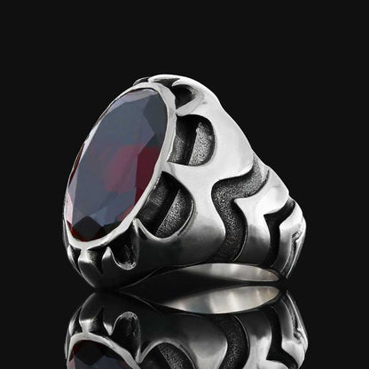 Silver Stone Ring by SWISS PLUS - Unique Design Rings - view 6
