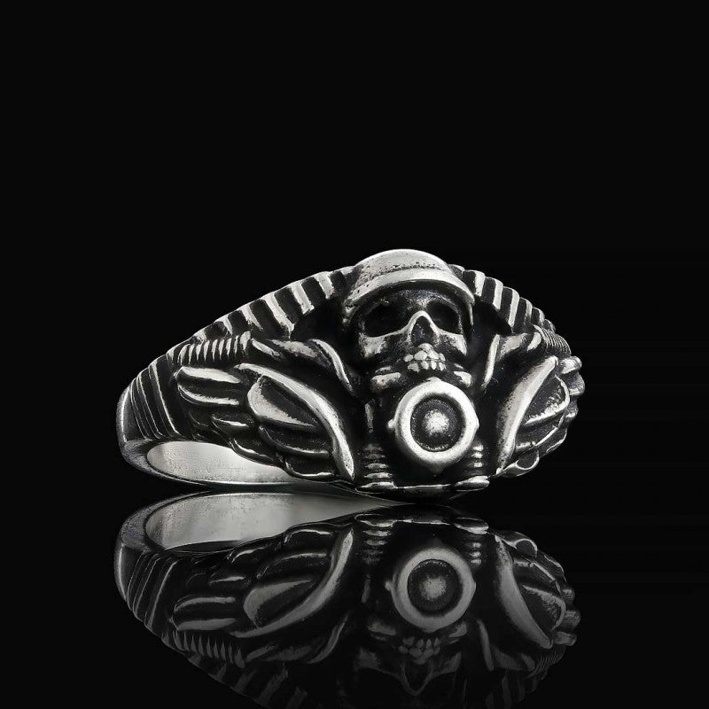 Skull Biker Ring - view 3