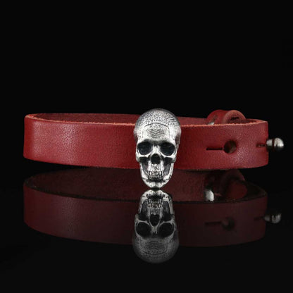 Skull Bracelet by SWISS PLUS - Unique Design Leather Bracelets - view 6