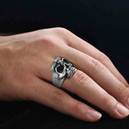 Skull Men Ring by SWISS PLUS - Skull Rings - view 6