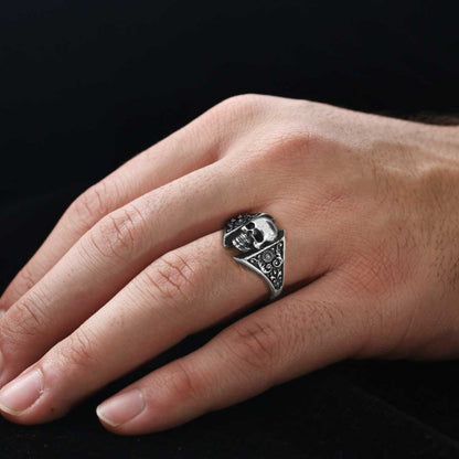 Skull Motif Ring by SWISS PLUS - Skull Rings - view 5