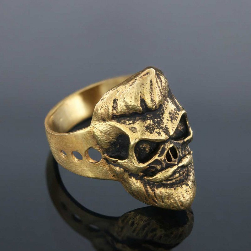 Skull with Beard Ring - view 4