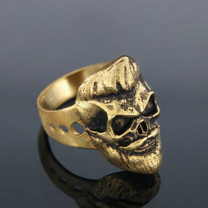 Skull with Beard Ring by SWISS PLUS - Skull Rings - view 4