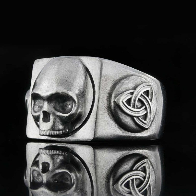 Skull Embossed Ring by SWISS PLUS - Unique Design Rings - view 2