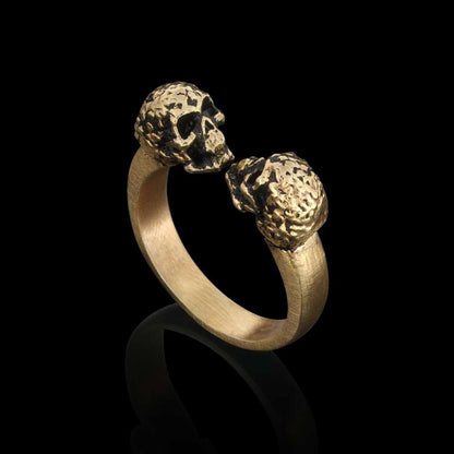 Skull Women 925 Silver Wedding Ring by SWISS PLUS - Sterling Silver Band Rings - view 4