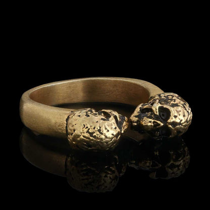 Skull Women 925 Silver Wedding Ring by SWISS PLUS - Sterling Silver Band Rings - view 5