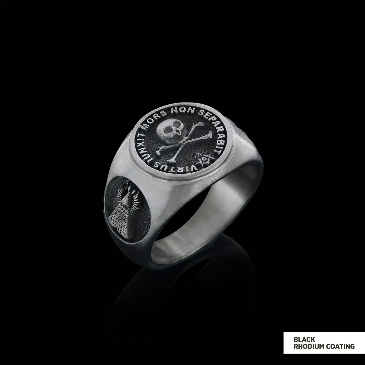 Skull and Crossbones Masonic Ring, Special Masonic Ring, Freemasonic Ring
