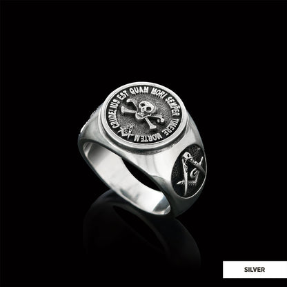 Skull and Crossbones Masonic Ring, Special Masonic Ring, Freemasonic Ring by SWISS PLUS - Christian Collection - view 4