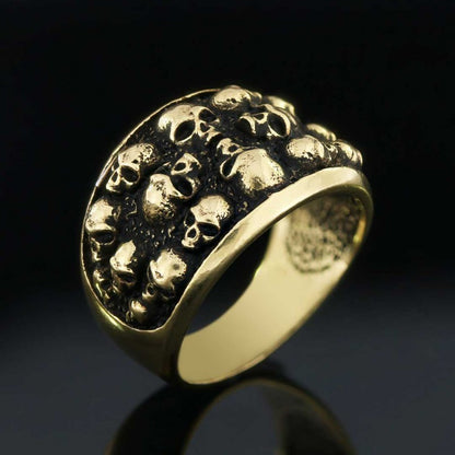 Skull Band Ring by SWISS PLUS - Skull Rings