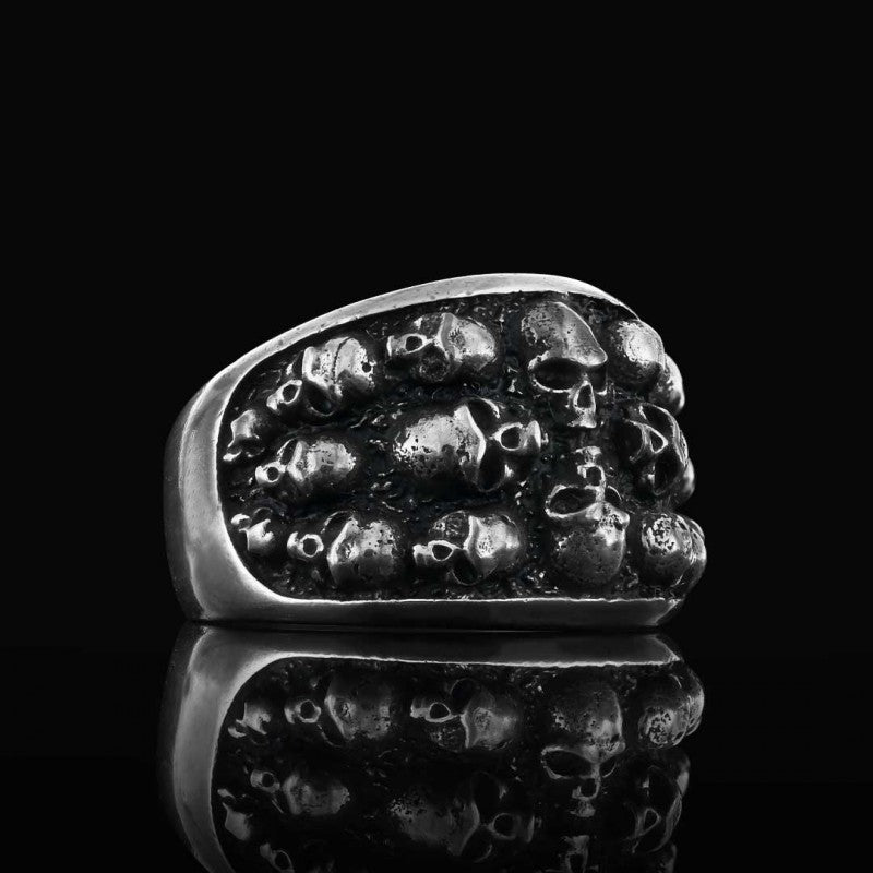 Skull Band Ring by SWISS PLUS - Skull Rings - view 2