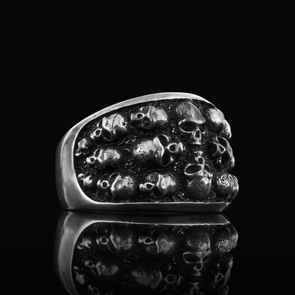 Skull Band Ring by SWISS PLUS - Skull Rings - view 2