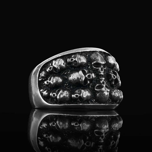 Skull Band Ring by SWISS PLUS - Skull Rings - view 2