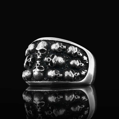 Skull Band Ring by SWISS PLUS - Skull Rings - view 3