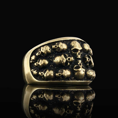 Skull Band Ring by SWISS PLUS - Skull Rings - view 4