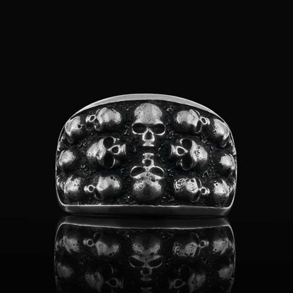 Skull Band Ring by SWISS PLUS - Skull Rings - view 6
