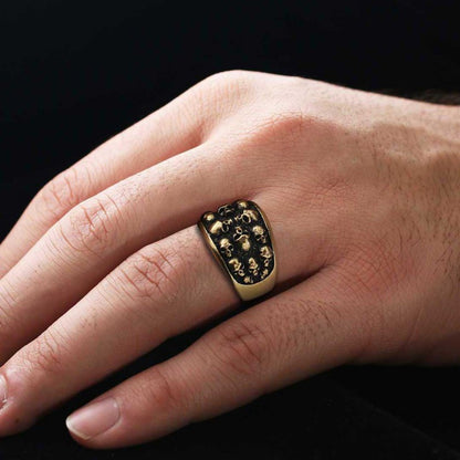 Skull Band Ring by SWISS PLUS - Skull Rings - view 7