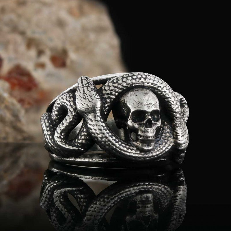 Snake Silver Ring - view 1