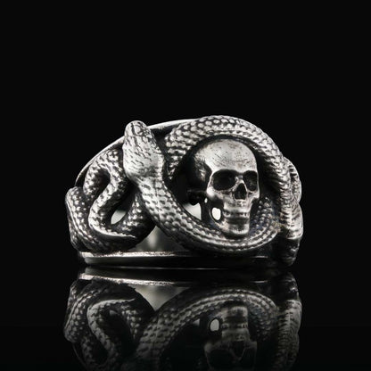 Snake Silver Ring by SWISS PLUS - Unique Design Rings - view 3