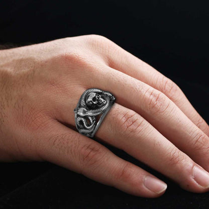 Snake Silver Ring by SWISS PLUS - Unique Design Rings - view 4