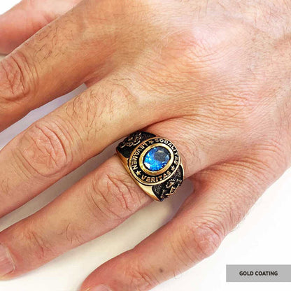 Sodalitas Levamen Veritas Masonic Ring, nights Templar Ring, Master Masonic Ring by SWISS PLUS - Mason Collection - view 5