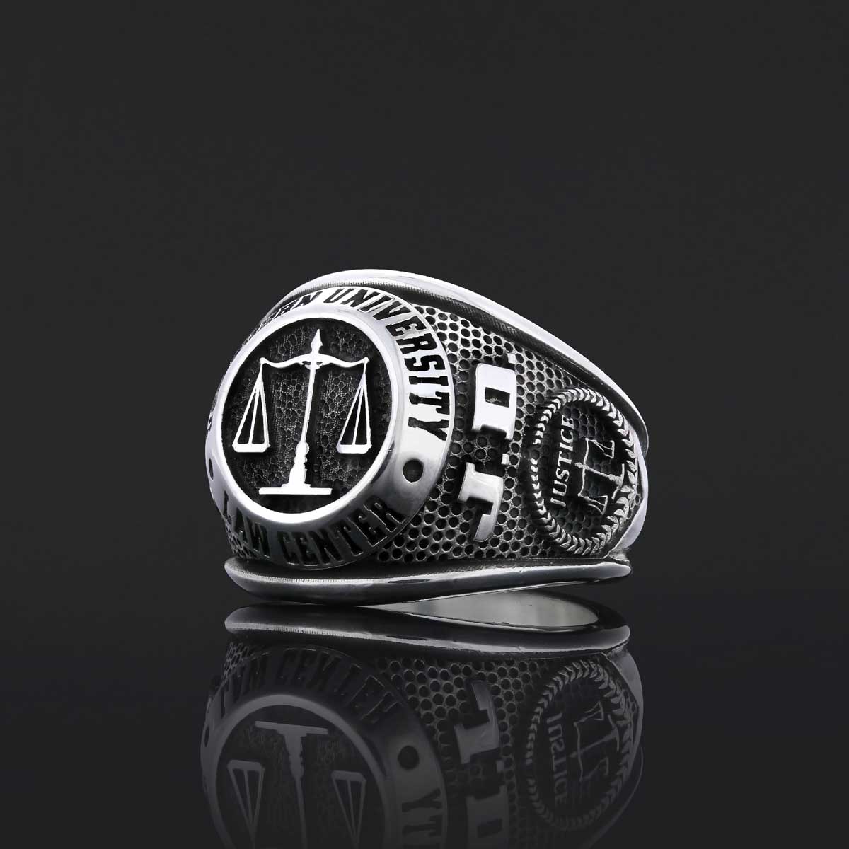 Southern University Ring, Class Ring, Handmade University Graduation Ring, High School Ring by SWISS PLUS - Custom College Cl