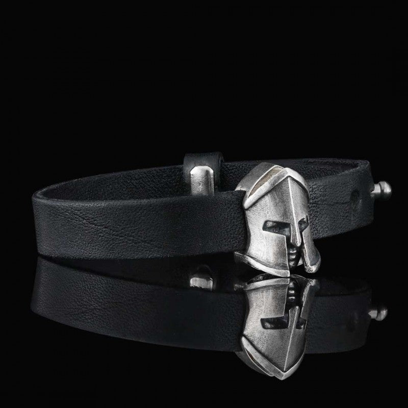 Sparta Leather Bracelet by SWISS PLUS - Unique Design Leather Bracelets - view 3
