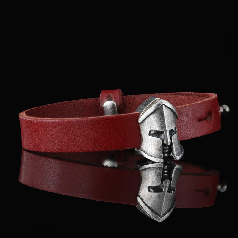 Sparta Leather Bracelet by SWISS PLUS - Unique Design Leather Bracelets - view 6