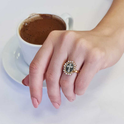 Special Design 925 Sterling Silver Christian Cross Women Ring by SWISS PLUS - Christian Collection - view 6