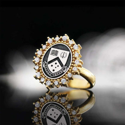 Special Design Monash University Women Ring by SWISS PLUS - 925 Sterling Silver Rings for Men & Women