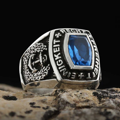 Special Design Einigkeit Recht Freiheit Germany Ring by SWISS PLUS - Military Rings