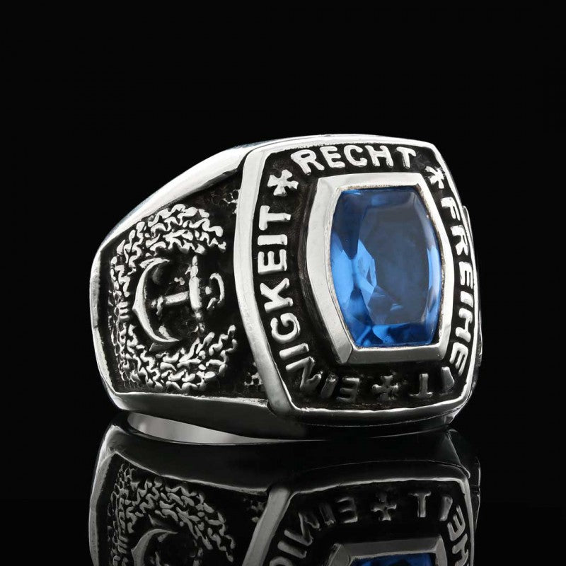 Special Design Einigkeit Recht Freiheit Germany Ring by SWISS PLUS - Military Rings - view 2