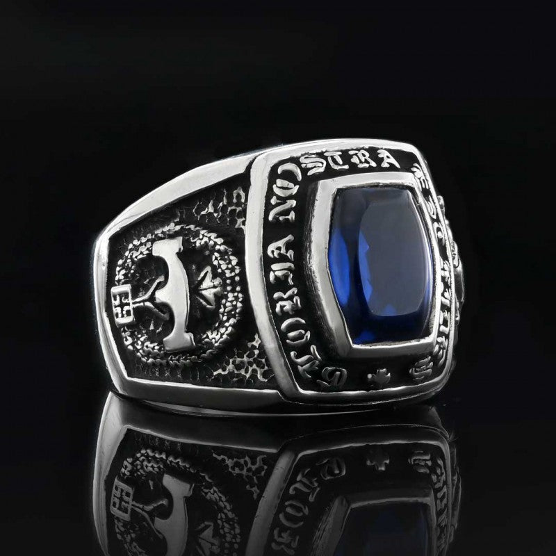 Special Design Gloria Nostra Est Fides Germany Ring by SWISS PLUS - Military Rings - view 2
