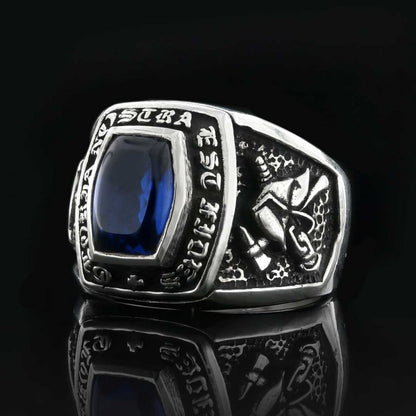 Special Design Gloria Nostra Est Fides Germany Ring by SWISS PLUS - Military Rings - view 3