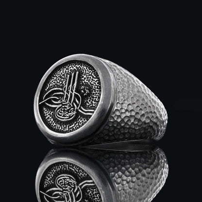 Special Design Ottoman Tughra Ring by SWISS PLUS - Ottoman Jewelry Collection - view 4