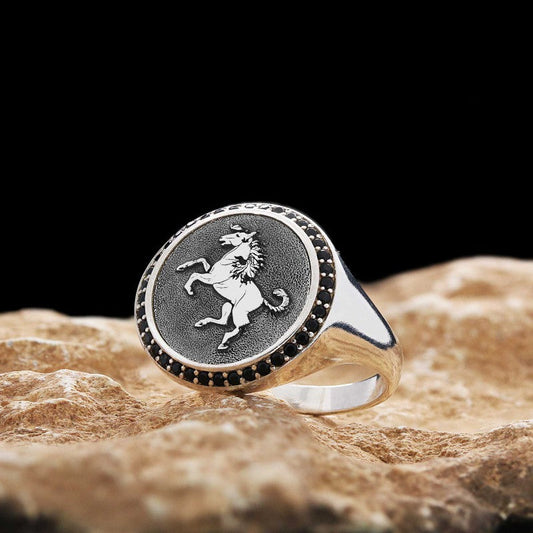 Special Design Silver Unicorn Women Ring