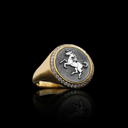 Special Design Silver Unicorn Women Ring by SWISS PLUS - 925 Sterling Silver Rings for Men & Women - view 4