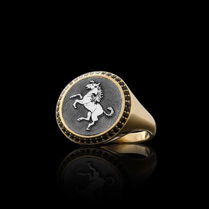 Special Design Silver Unicorn Women Ring by SWISS PLUS - 925 Sterling Silver Rings for Men & Women - view 5