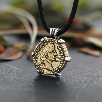Special Design Sterling Silver Old Rome Coin Women Pendant by SWISS PLUS - Unique Design Women Pendants